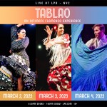 Three images of Flamenco dancers with a heading that says "TABLAO: and Intimate Flamenco Experience"
