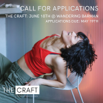 Image of a dancer arched over a chair. 