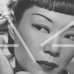 A grayscale image of dancer Jadin Wong, an East Asian woman with blunt bangs looking to the side, with "A4" logo overlaid.