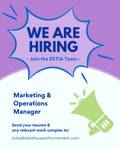 - Join the ESTIA Team -  Marketing & Operations Manager
