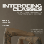 two hands and arms curved to reach one another 