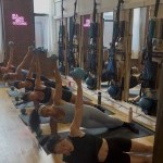 Mat work during a Spring & Suspend class