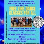This is the line dance class flyer