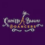  Camille A. Brown & Dancers' logo on a deep purple background with white and gold text