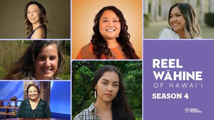 Collage featuring different women filmmakers of Hawai'i