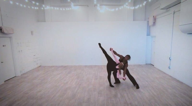 Two Dancers Partnering