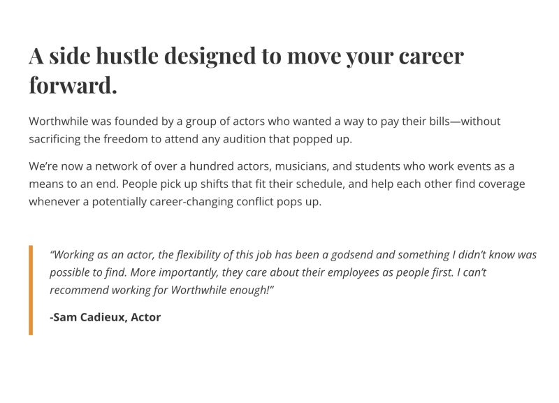 A side hustle designed to move your career forward.