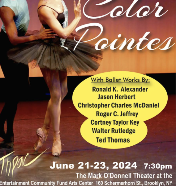 Poster of two dancers for Color Pointes