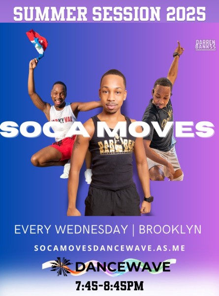 Image features instructor Darren Bankss in three various athletic poses. Image contains summary text of event being presented