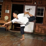 Symara dancing in the main hall