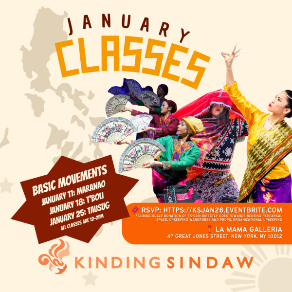 Flyer for Kinding Sindaw January Classes