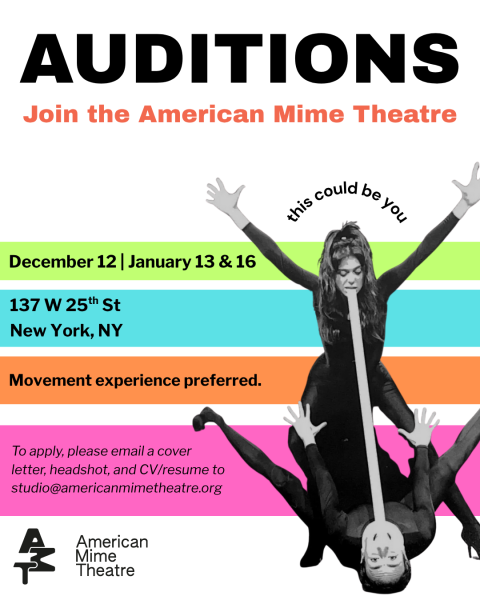 Audition now for the American Mime Theatre