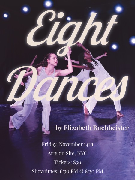 Dancers move in between the title Eight Dances 