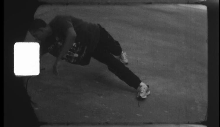 Black and white dancer image