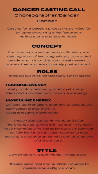 A flyer of the job description listed above. 