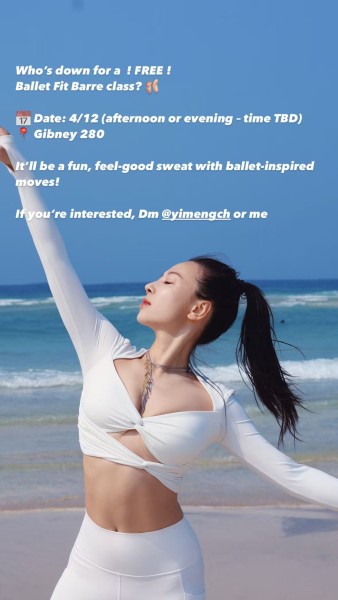 FREE BALLETFIT WORKOUT CLASS FOR DANCERS or BARRE LOVERS