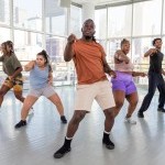 Photo of dancers in the Ailey Studios
