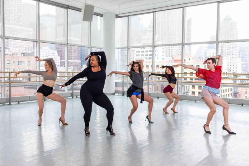 Dancers in high heels