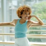 Photo of Pilin Anice in the Ailey studios 