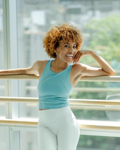Photo of Pilin Anice in the Ailey studios 