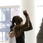 Photo of dancer in Ailey Studios 