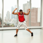 Photo of dancer in the Ailey Studios 