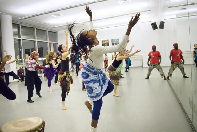 Picture from an Ailey Extension African class 