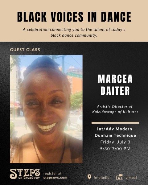 Photo of Marcea T. Daiter with text next to the image 