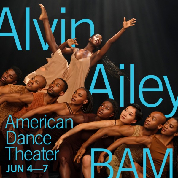 Dancers from the Alvin Ailey American Dance Theater performing.