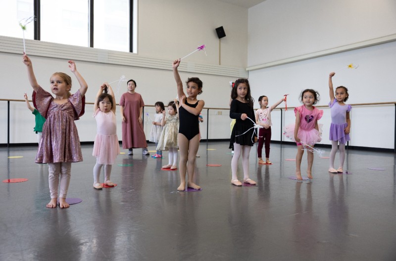 Participants in New York City Ballet Rehearsal Studios 