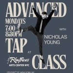 Flyer for class with class time details and picture of Nicholas Young