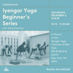 Iyengar Yoga students in Trikonasana pose