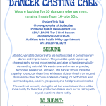 Flyer for JA Collective work session Casting