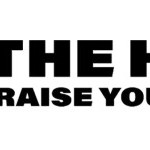 Sound wave image with the text" THE HUM RAISE YOUR VIBE"