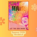 Hair.  Colorful and Vibrant.  Flowers in Her Hair. Let The Sunshine In!  Summer 2026.  Woodstock. 