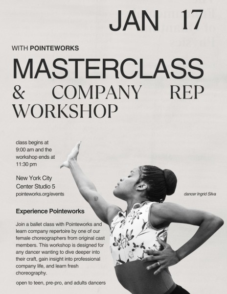 Masterclass and Female Rep Workshop
