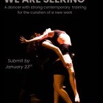 Image is of ktco dancers partnering. A poster for open call audition submissions