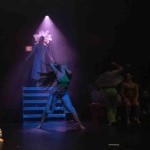 Dancers in club-like space