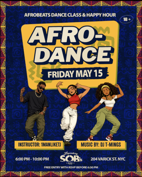 Afro-Dance: Afrobeats Dance Class & Happy Hour