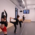 Image of 5 dancers in abstract poses 