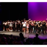 Participants in the STEM From Dance Camp celebrate the conclusion of three weeks of learning, movement, and innovation
