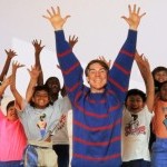 Jacques d'Amboise and dancing children 