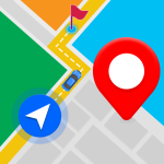 Map with a location pin