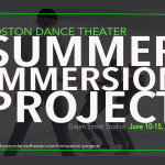Poster with words "Summer Immersion Project"