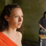 Close up of Andi Farley Shimota from "And Then, Now" recently performed at Green-Wood Cemetery in May 2024