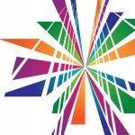 Multicolored star shape