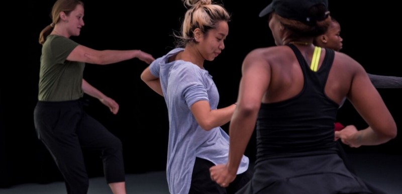Dancers encouraged by Dancewave's teaching artist