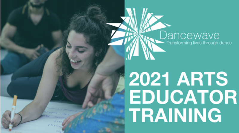 Dancewave Logo - followed by "2021 Arts Educator Training"