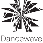 Black and white image of Dancewave logo