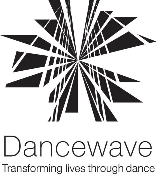 Dancewave logo black and white